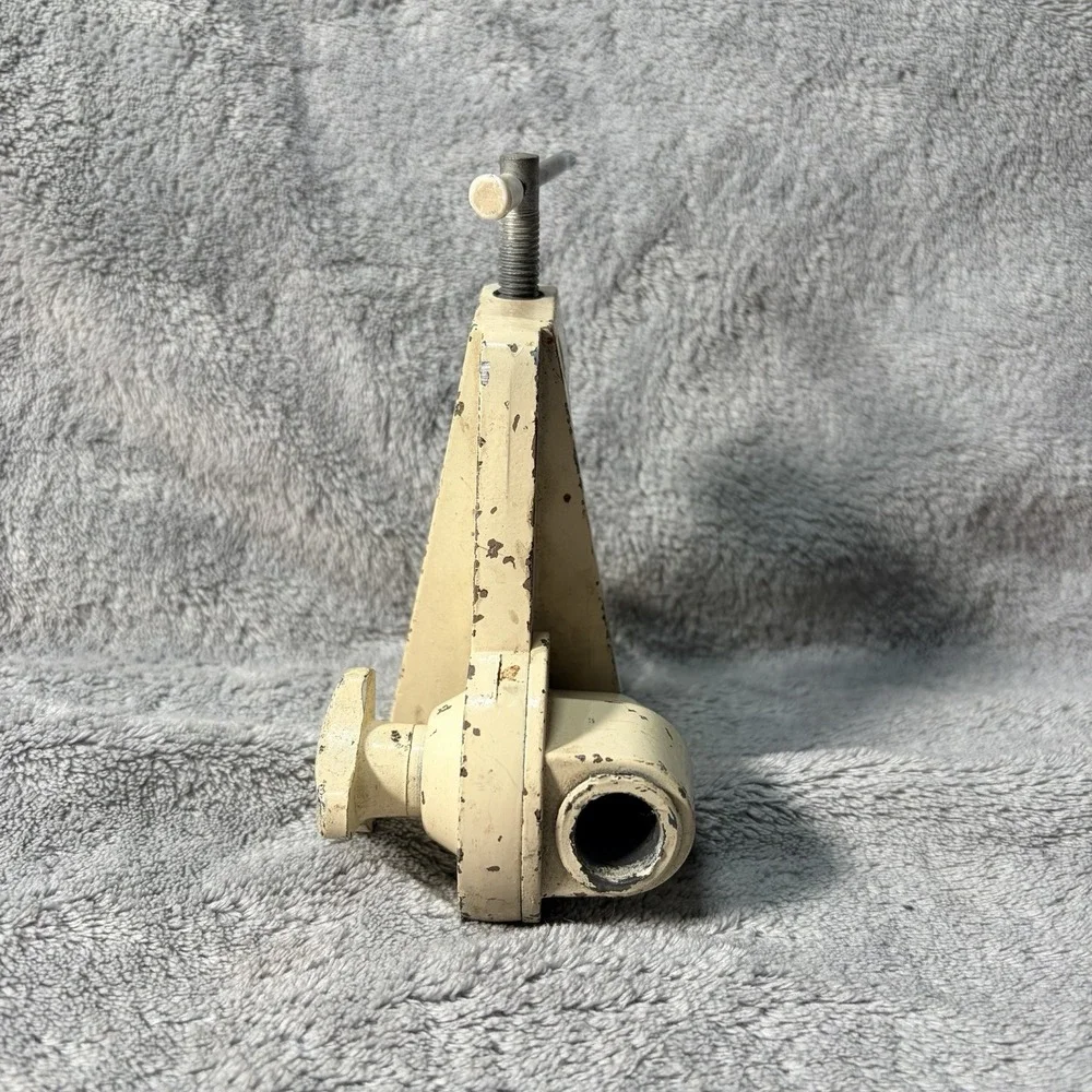 Vintage lamp table clamp in tan 1/2 Diameter Hole For The Lamp Stem